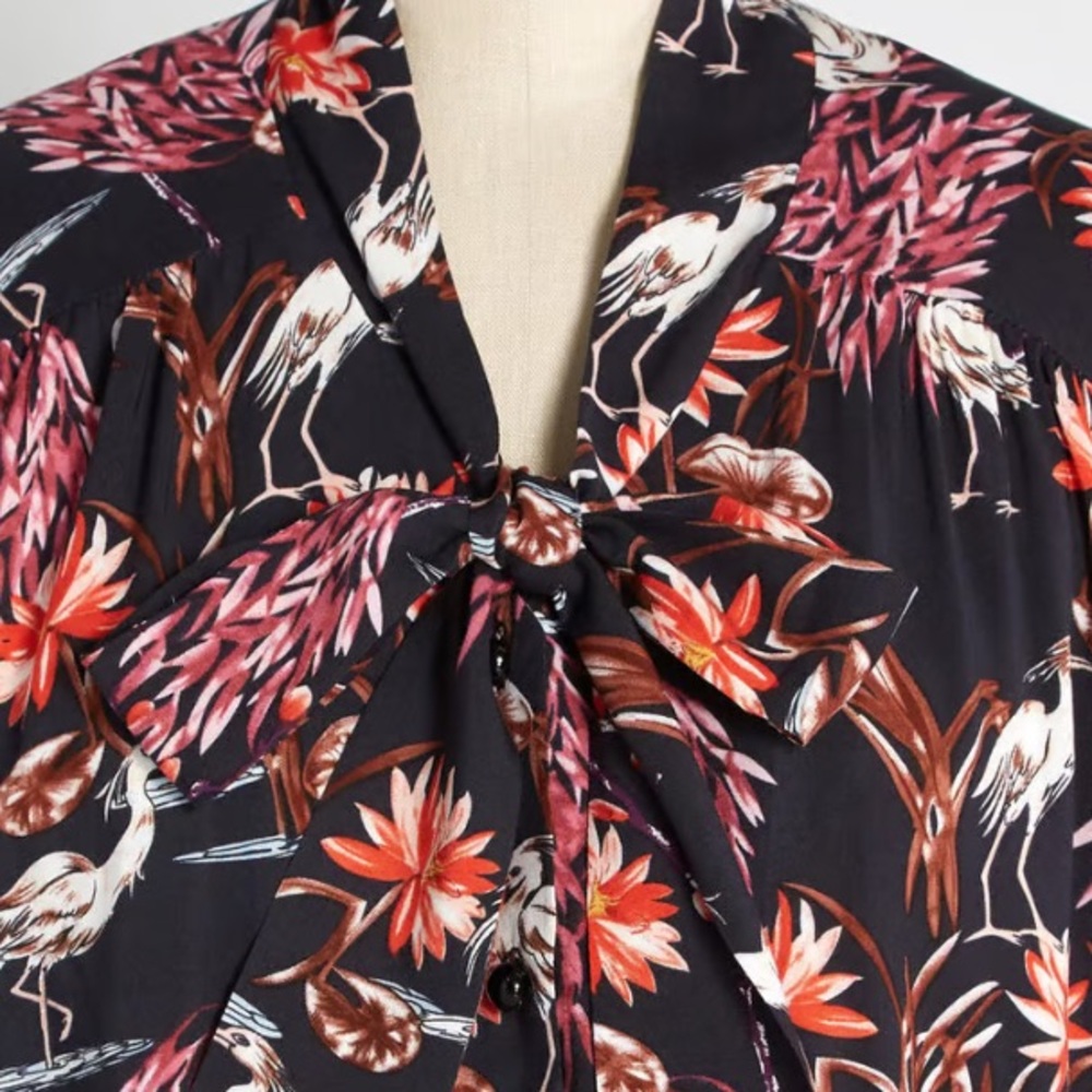 NWT Blue Heron Bow-Front Hell Bunny Top - Picture 4 of 16
